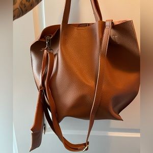 American Eagle Leather Tote Bag